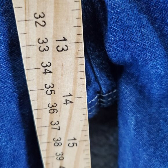 Dickies Overalls Mens 36x32 Blue Cotton Denim Adjustable Straps *Read* - Picture 7 of 12